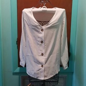 Long to Short Sleeve Blouse